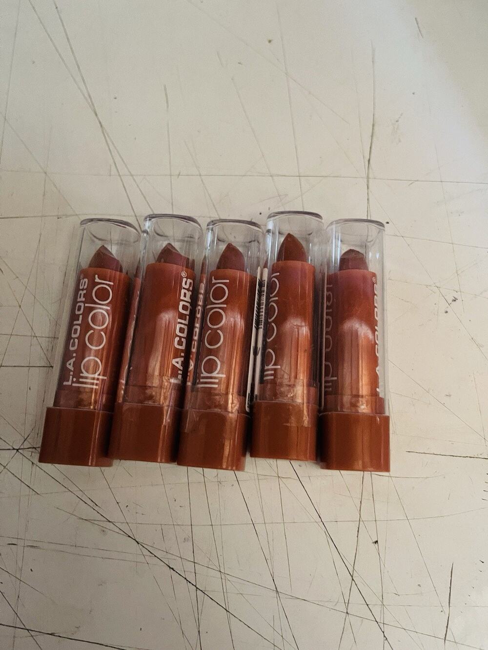 L A COLORS Moisture Rich Lip Color LIPC95 In the Buff 5 Pack Bundle Set New
